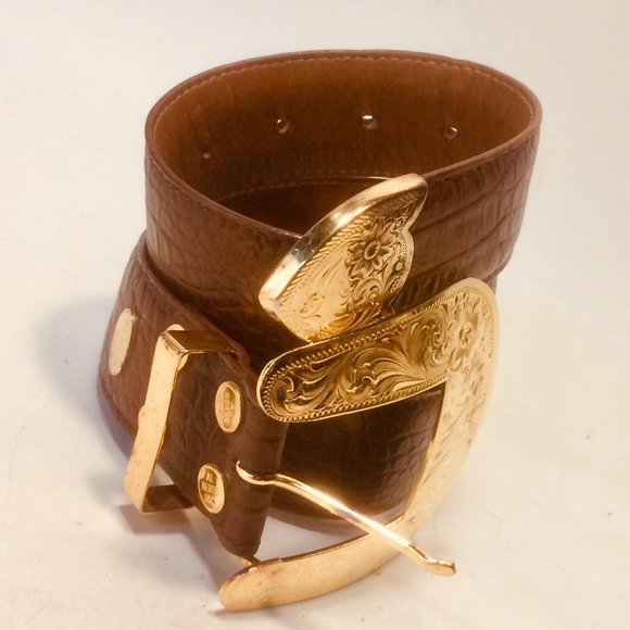 Al Beres Silver Plated Western Gold Tone Belt main image 10